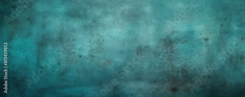 Teal wall texture rough background dark concrete floor old grunge background painted color stucco texture with copy space empty blank copyspace