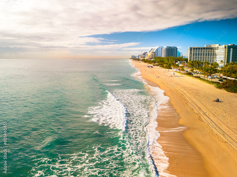 Fort Lauderdale, Florida beach in the morning Fort Lauderdale, Florida beach in the morning