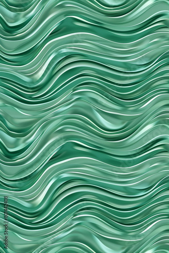 Jade green wavy abstract pattern  elegant and soothing  perfect for luxury spa or wellness brand visuals