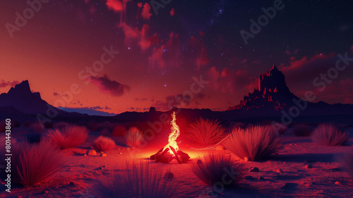 Desert Mirage Campfire