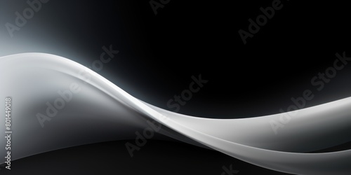 White black white glowing abstract gradient shape on black grainy background minimal header cover poster design copy space empty blank copyspace