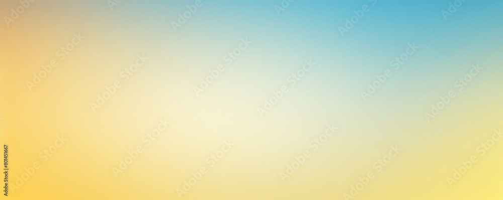 Yellow grainy gradient background beige blue smooth pastel colors backdrop noise texture effect copy space empty blank copyspace for design text 