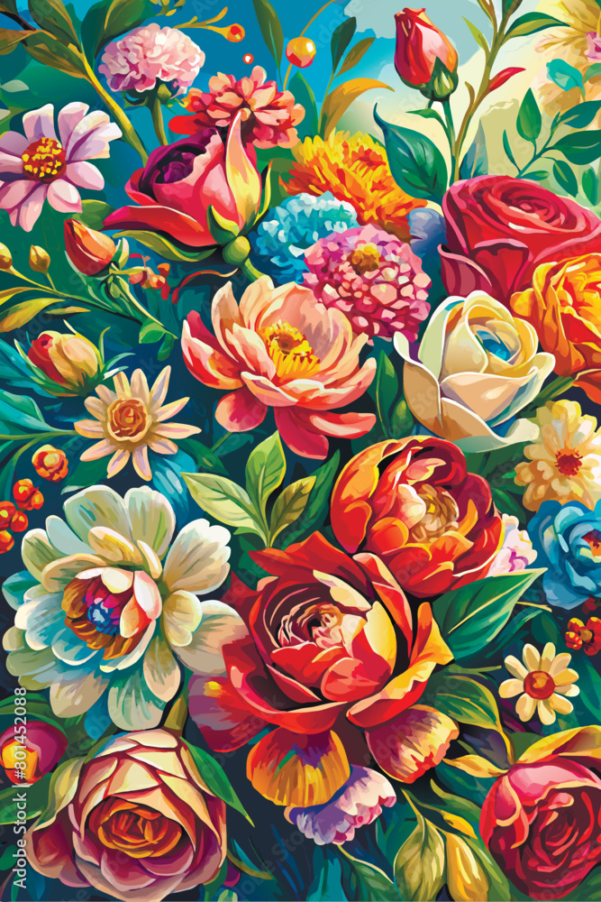 seamless pattern with roses seamless pattern with roses
