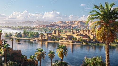 Aswan Ancient Monuments Skyline photo