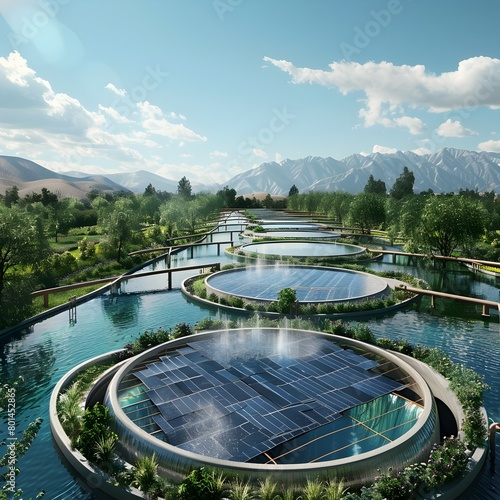 Sustainable Future: Renewable Energy Systems Powering Clean Water Treatment Plants photo