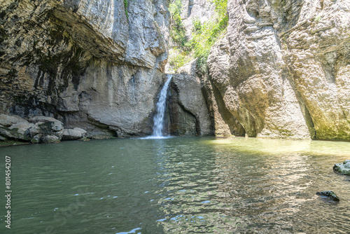 Beautiful Momin Skok Waterfall near Emen village, Bulgaria