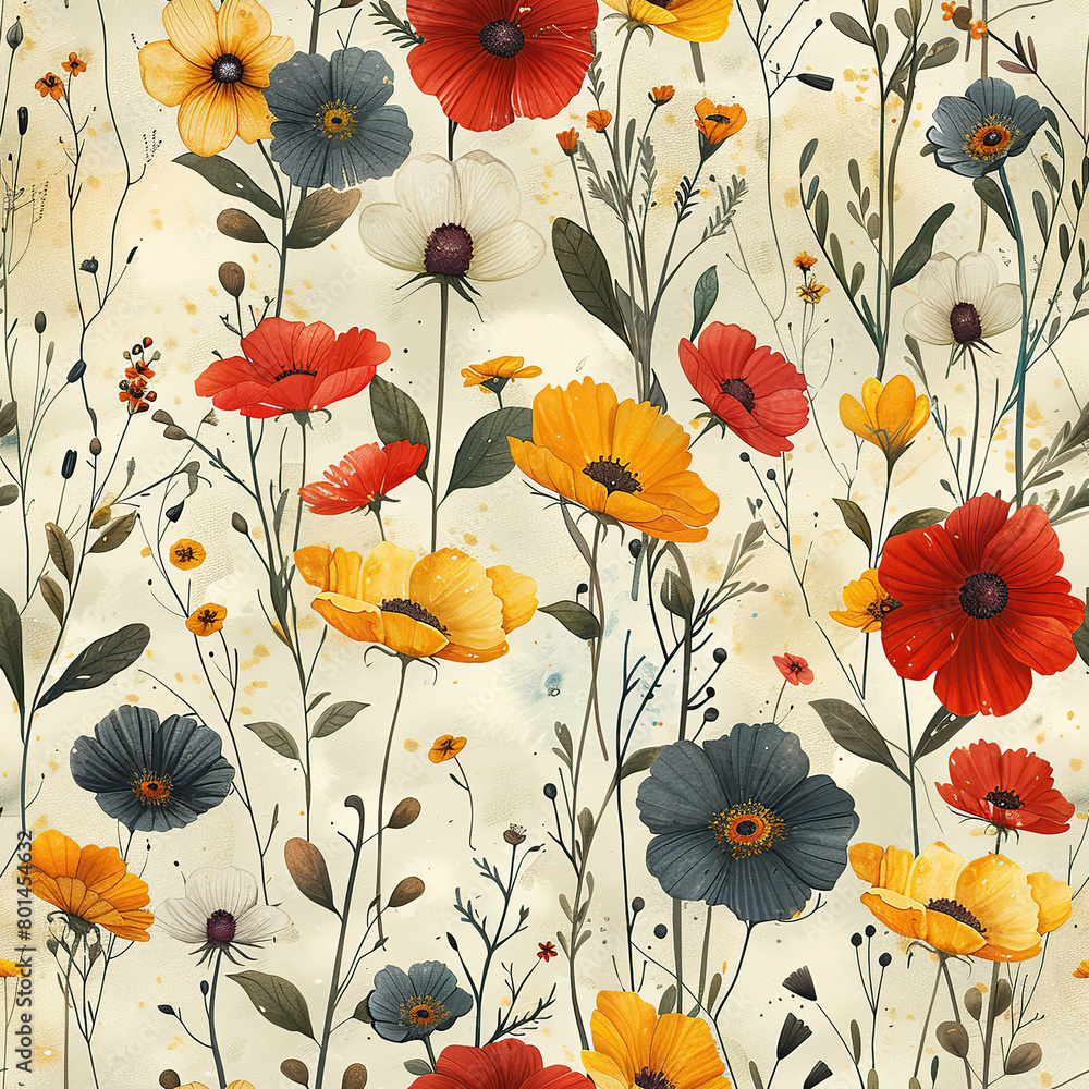 Mughal flower seamless traditional pattern on color background Mughal flower seamless traditional pattern on color background