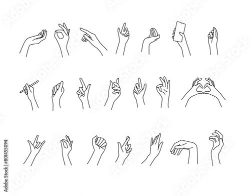 linear gesture hands set.eps