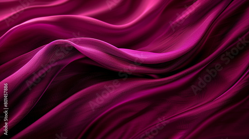An abstract image of a magenta wave, rich and deep in color, flowing across the frame with a sense of grace and mystery. The wave's texture resembles luxurious velvet.