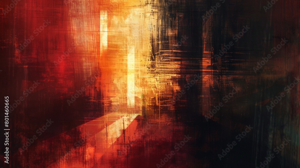 Naklejka premium An abstract digital painting exploring the interplay of light and shadow.