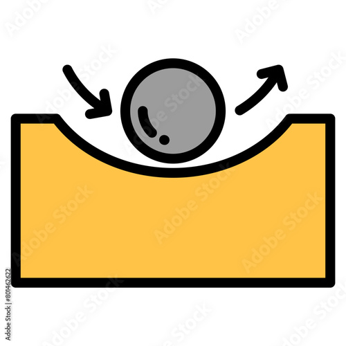 Concave  Icon Element For Design