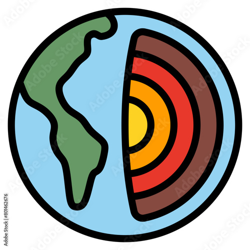 Geophysics  Icon Element For Design