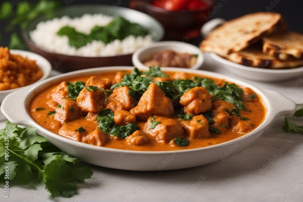 'butter chicken saag paneer indian nner food rice culture dinner meal lunch cookery epicure cooking hot coriander masala traditional cilantro curry bowl meat table tablecloth nobody spicey' 'butter chicken saag paneer indian nner food rice culture dinner meal lunch cookery epicure cooking hot coriander masala traditional cilantro curry bowl meat table tablecloth nobody spicey'