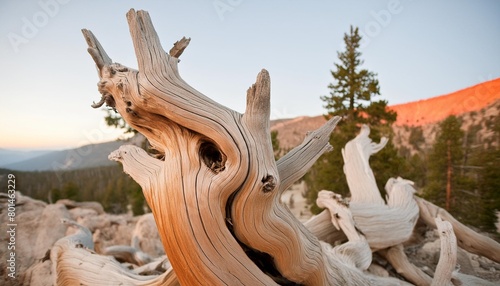 close up of a details of a pine tree ancient bristlecone pine forest white mountains wilderness inyo national forest california usa photo