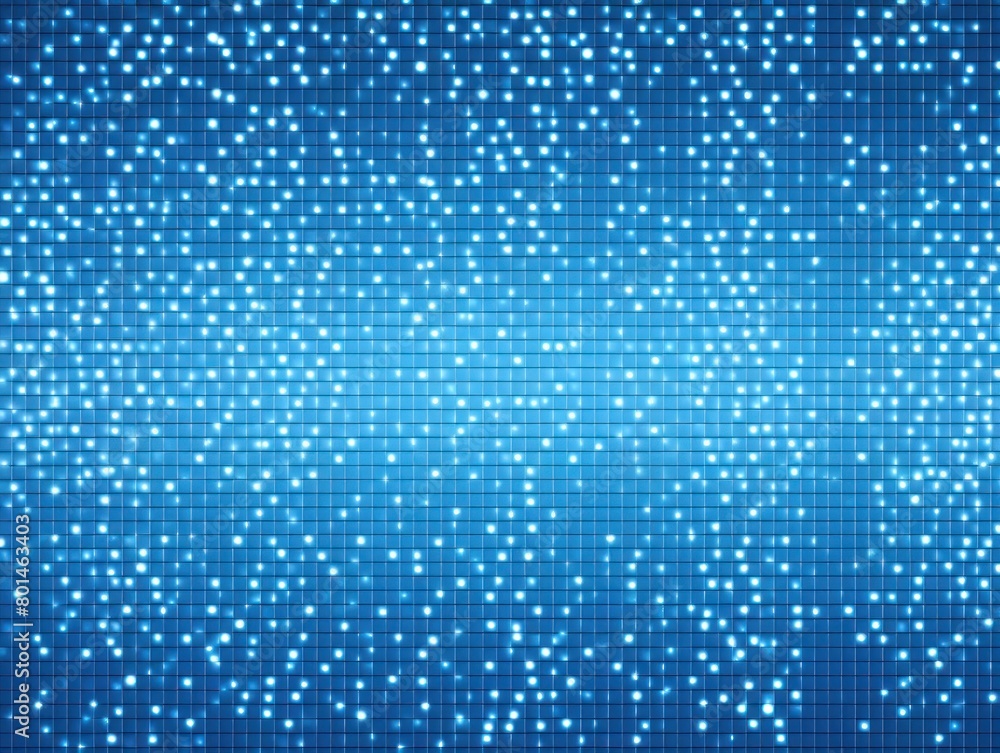 Blue LED screen texture dots background display light TV pixel pattern monitor screen blank empty pattern with copy space for product design or text 