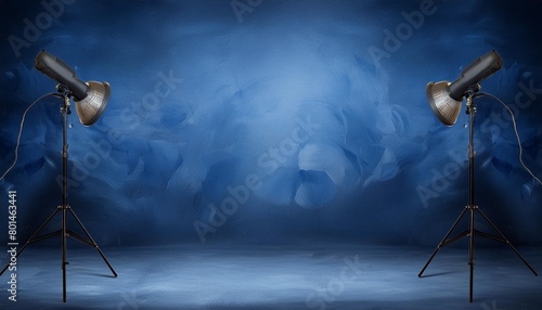 studio portrait backdrops traditional painted canvas or muslin fabric cloth studio backdrop or background suitable for use with portraits products and concepts dramatic blue modulations photo