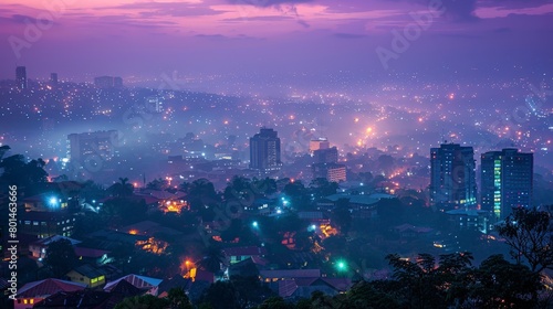 Kampala Vibrant Culture Skyline