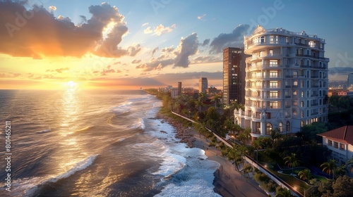 Maputo Oceanfront Development Skyline photo