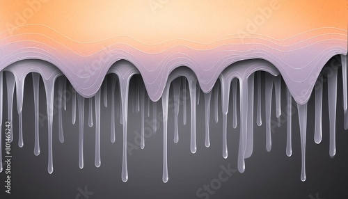 a digital illustration of ablack background with a layer of slime dripping across the top photo