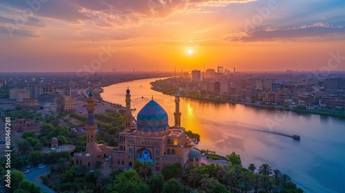 Khartoum Nile Confluence Skyline