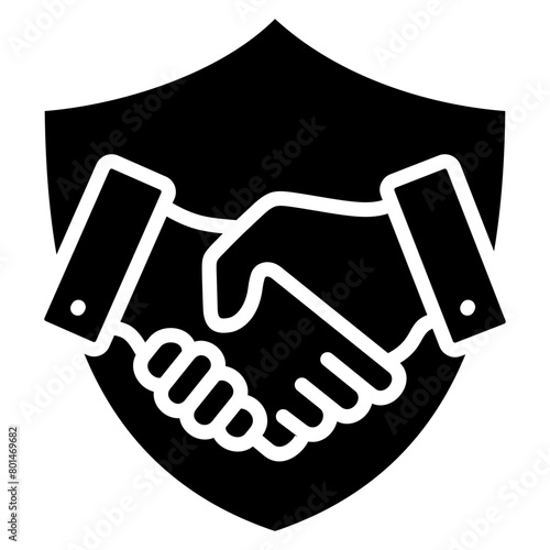 Partnership Protection  Icon Element For Design