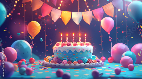 Birthday and celebration banner