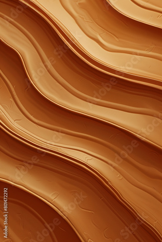 Burnt sienna wavy abstract background, earthy and warm, ideal for cozy autumn designs