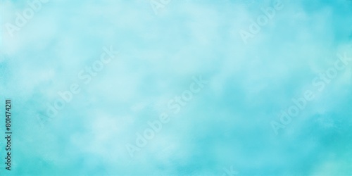 Cyan barely noticeable watercolor light soft gradient pastel background minimalistic pattern with copy space texture for display products blank copyspace  © Lenhard