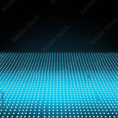 Cyan LED screen texture dots background display light TV pixel pattern monitor screen blank empty pattern with copy space for product design or text 