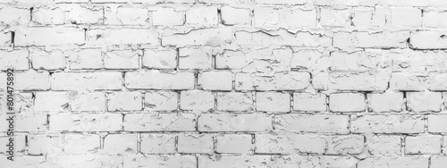 background ฺWhite brick wall texture