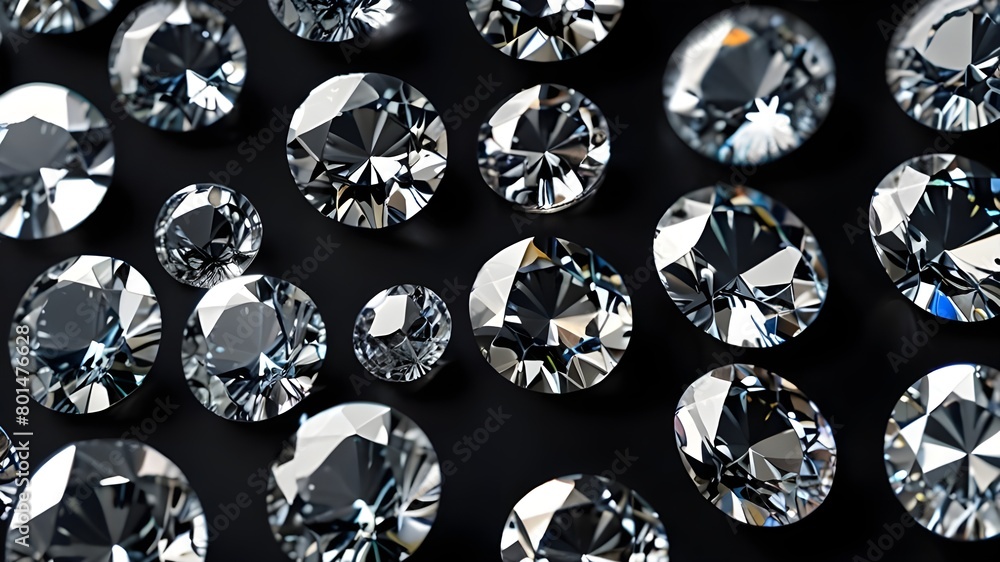 Isolated set of diamonds on a clear background - Artificial Intelligence Isolated set of diamonds on a clear background - Artificial Intelligence