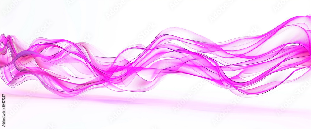 Glowing neon pink wave flow, vibrant and eye-catching neon pink wave isolated on a white background. Glowing neon pink wave flow, vibrant and eye-catching neon pink wave isolated on a white background.