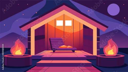 Unwind and destress in this lavish home spa featuring a tranquil infrared sauna plush seating and a serene atmosphere that will leave you feeling.