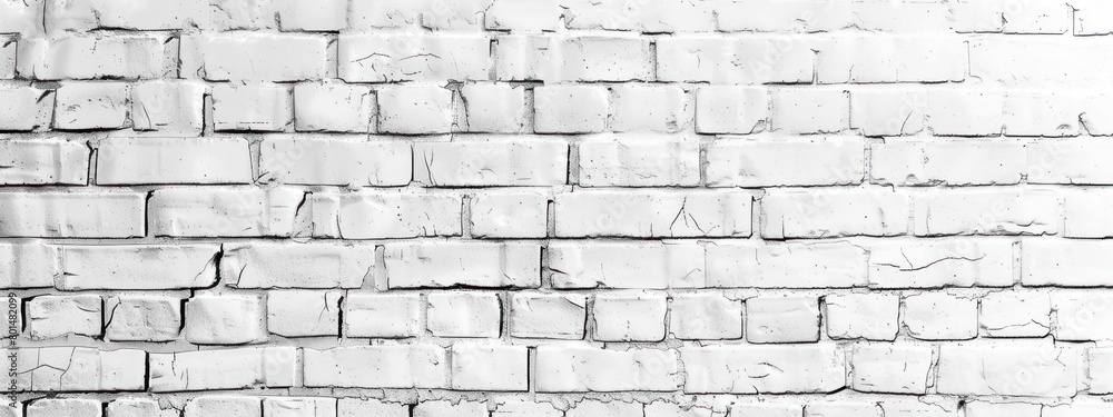 Obraz premium background ฺWhite brick wall texture