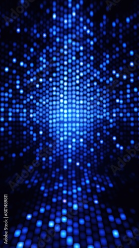 Indigo LED screen texture dots background display light TV pixel pattern monitor screen blank empty pattern with copy space for product design or text 