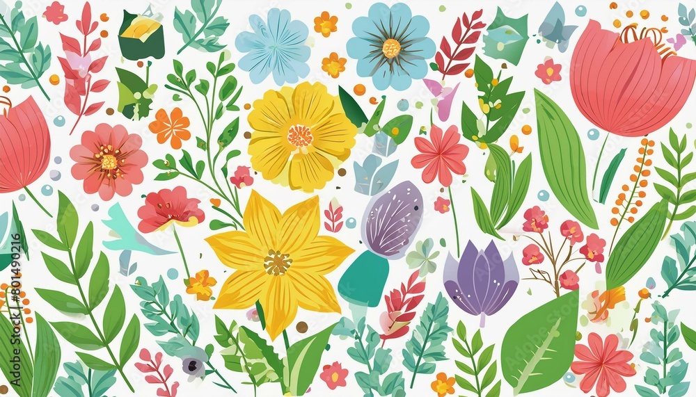 Flowers On White Flowers On White