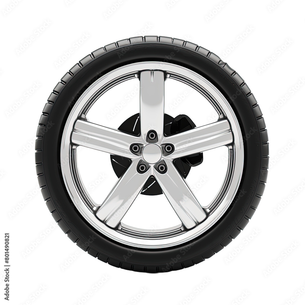 Obraz premium Tire on white background,png
