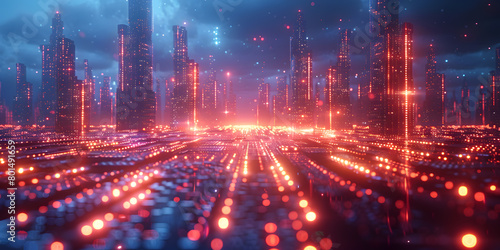 Futuristic Metropolis Landscape
