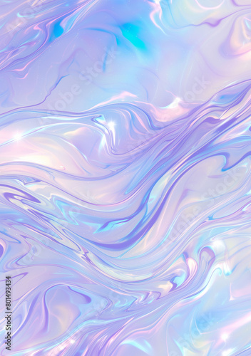 Abstract background featuring opalescent marble with iridescent streaks and silver sparkles