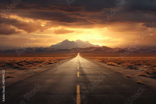 road in the desert to nowhere