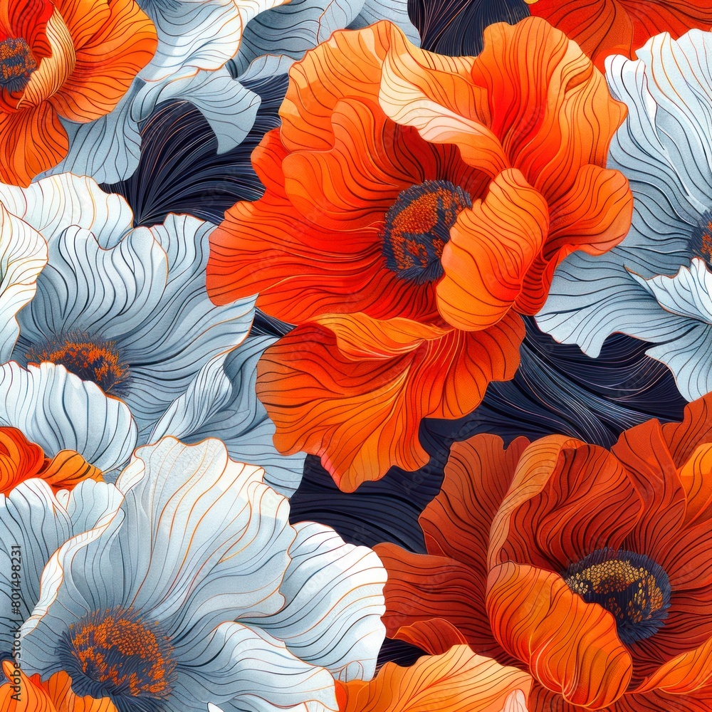 seamless pattern background of a flowers seamless pattern background of a flowers