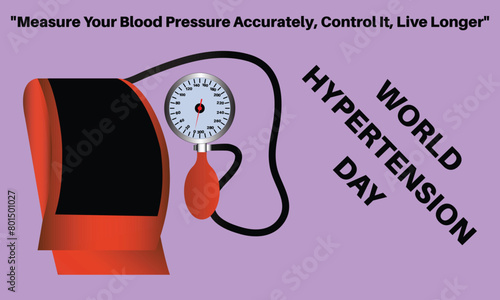 World hypertension day banner in vector format.