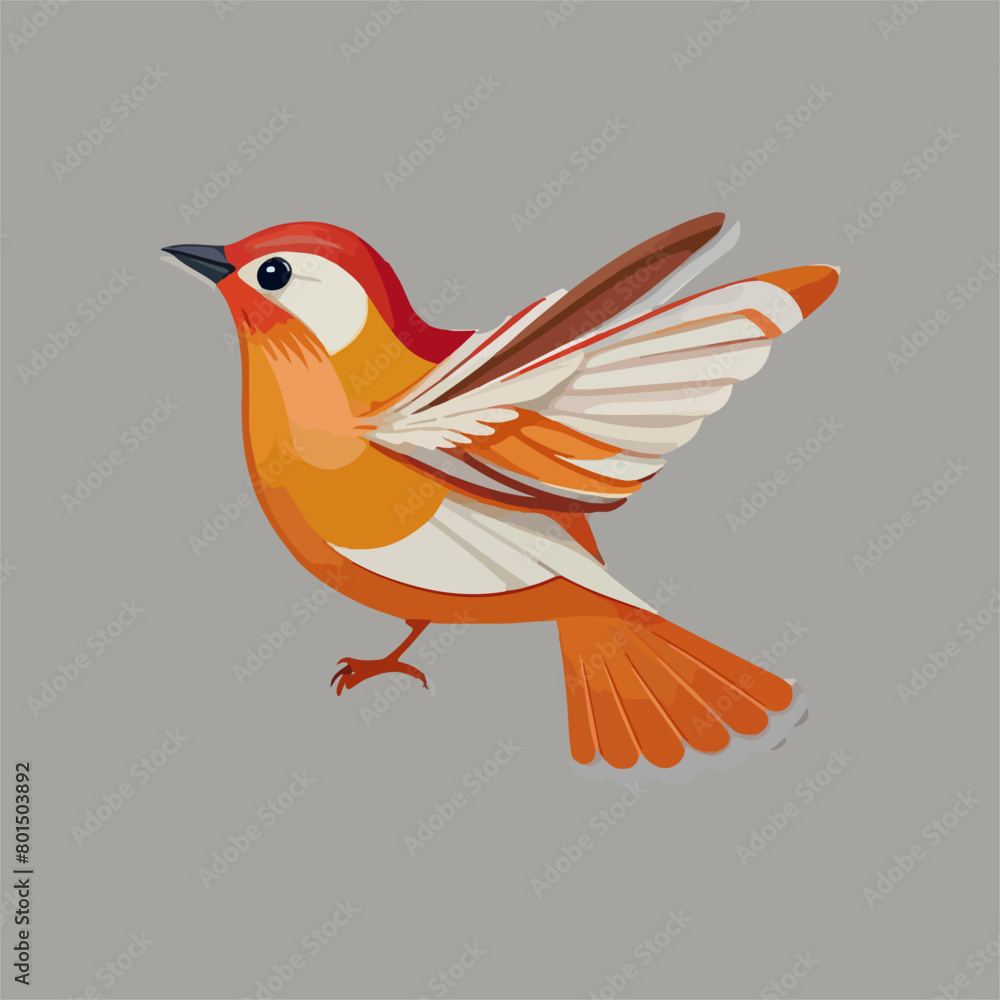 Fototapeta premium Blue jay bird illustration watercolor look, isolated, white background
