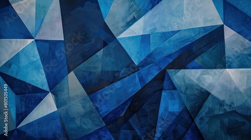 Modern blue art. Generative AI