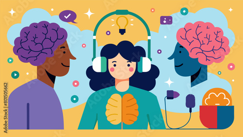 Our educational podcasts break down commonly misunderstood neurodiverse conditions providing listeners with a better understanding and appreciation. Vector illustration
