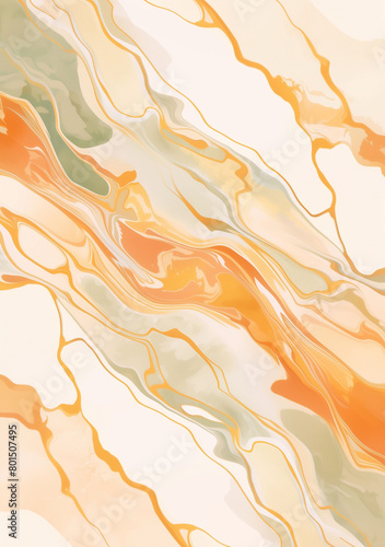 Abstract background with retro marble swirls in pastel tones and textured finishes