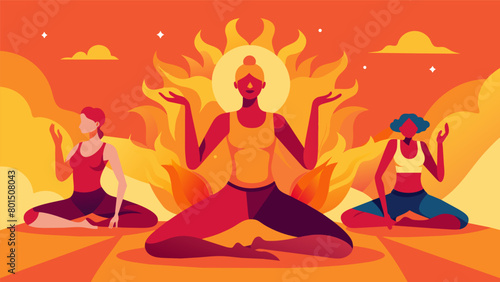 With each breath they could feel the toxins escaping their bodies as they held a challenging twist their muscles warmed from the infrared rays..