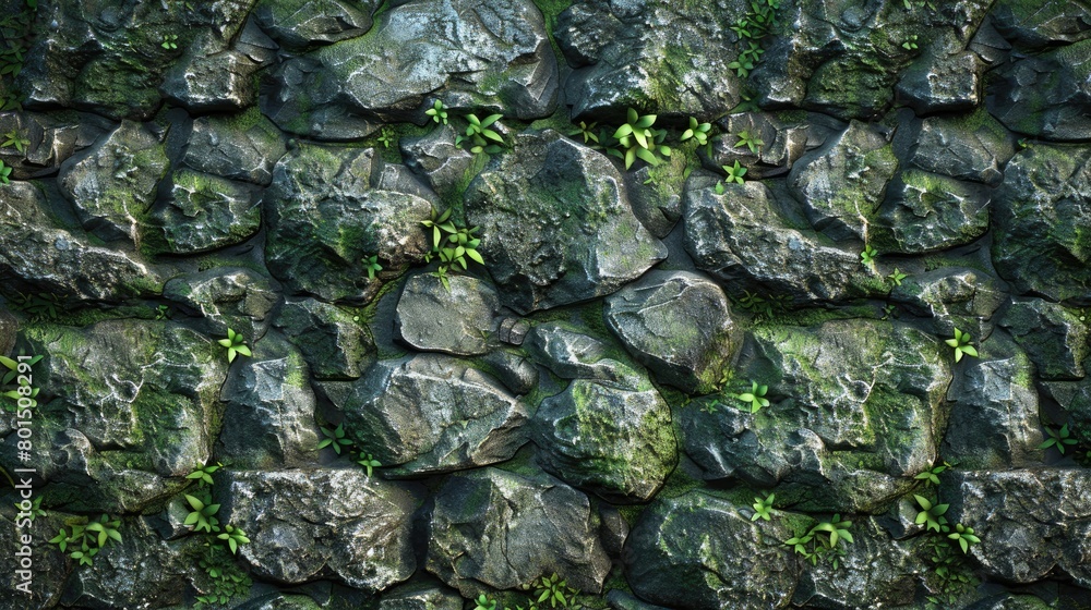 Stone wall background. Generative AI