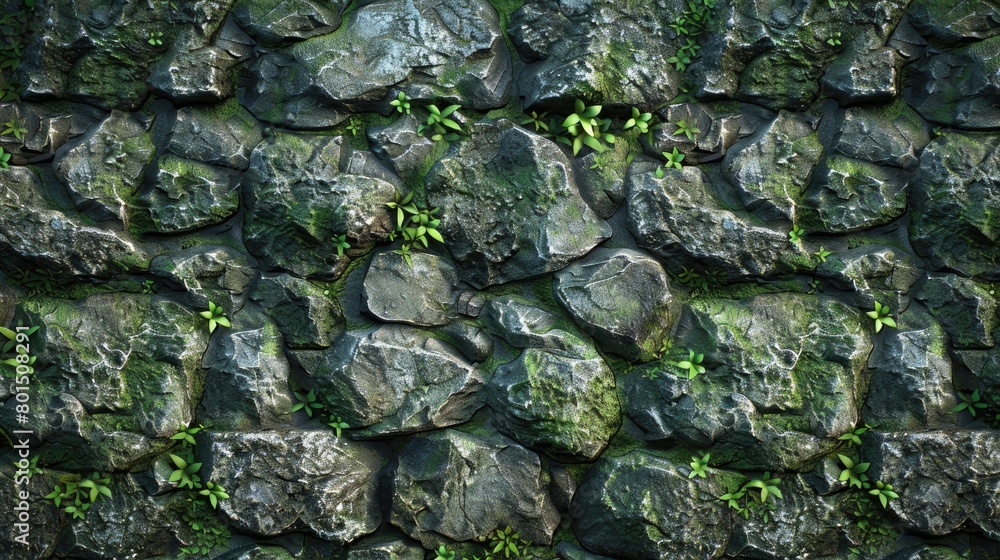 Stone wall background. Generative AI Stone wall background. Generative AI