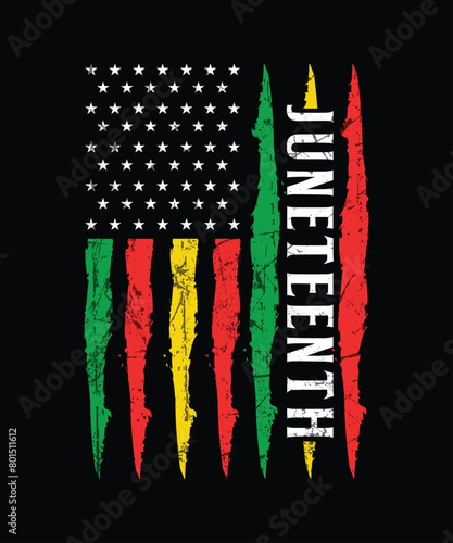 Juneteenth t shirt design photo